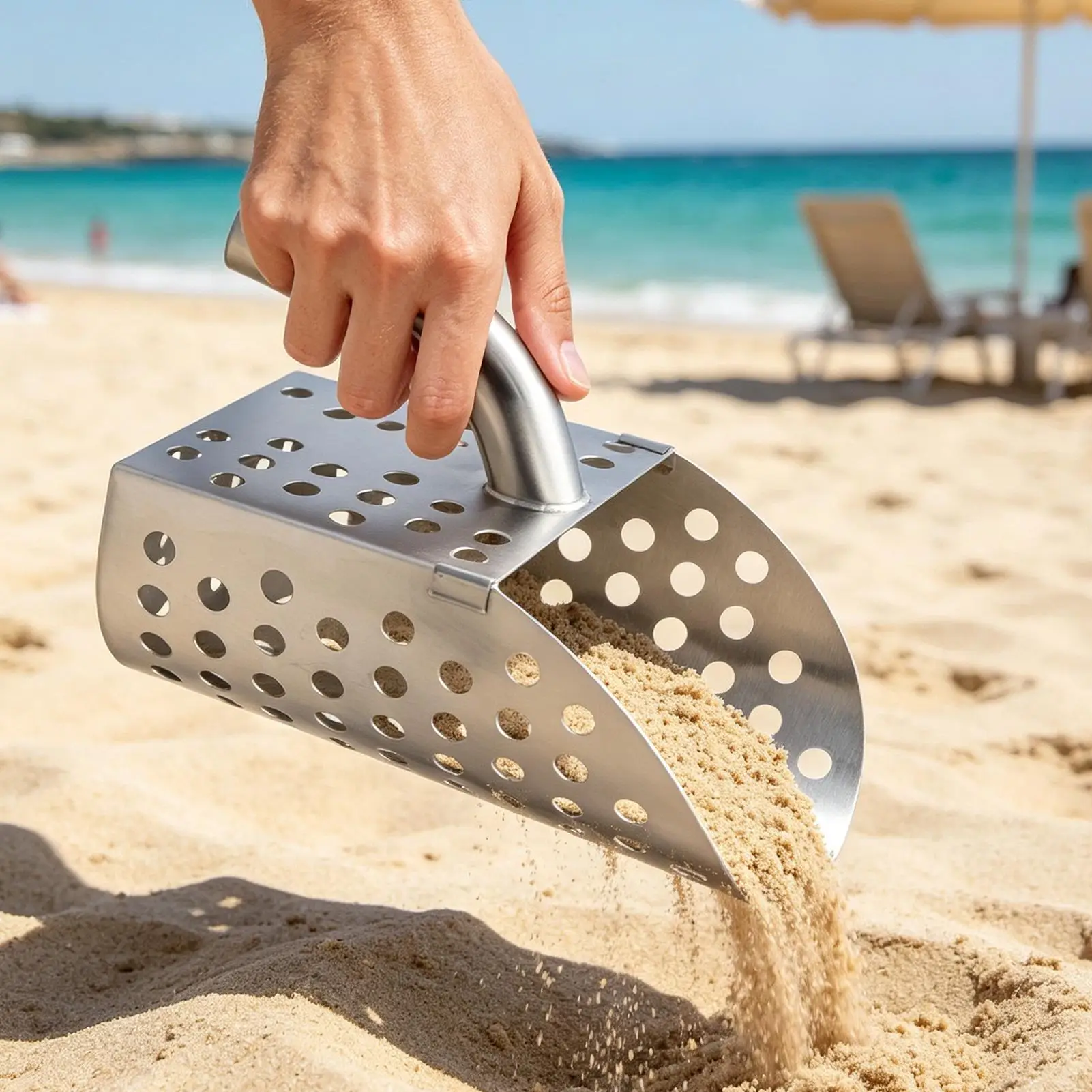Treasure Hunting Shovel Digging Tool - Metal Dedektörü, Kum Kepçesi ve Kürek: