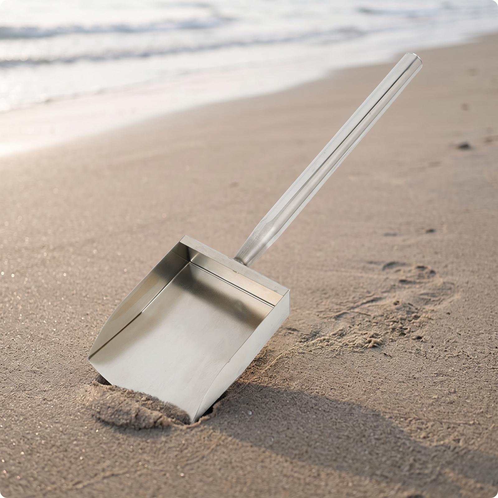 Treasure Hunting Shovel Digging Tool - Paslanmaz Çelik Plaj Kum Eleği Küreği