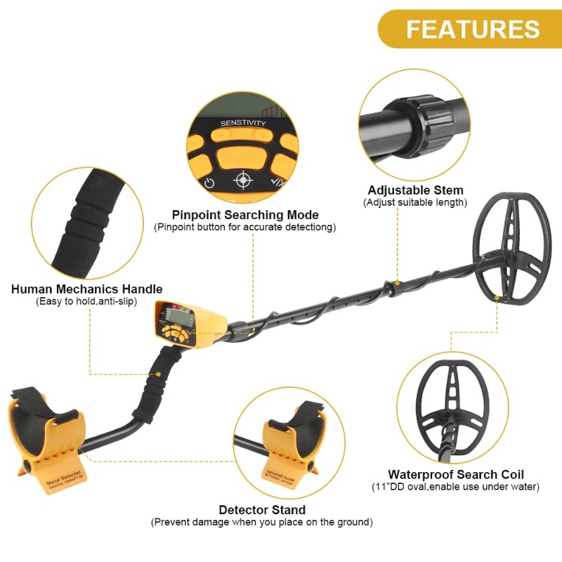 TC-500 Metal Dedektörü Su Geçi - Waterproof Metal Detector Pinpointer incelemesi ve fiyatı