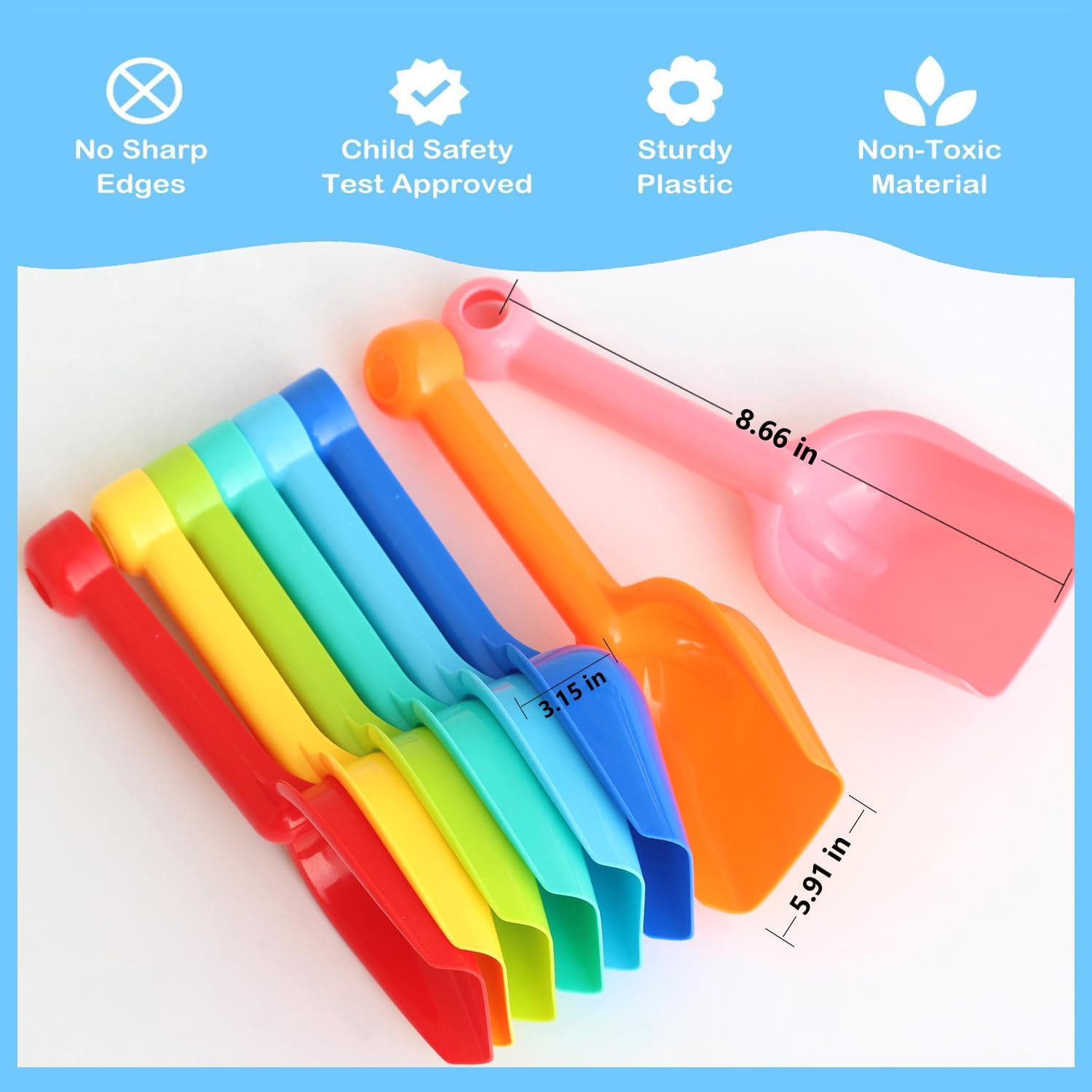 8'li Paket Ağır Hizmet Tipi Pl - Sand Scoop Stainless Steel Beach Digging incelemesi ve fiyatı