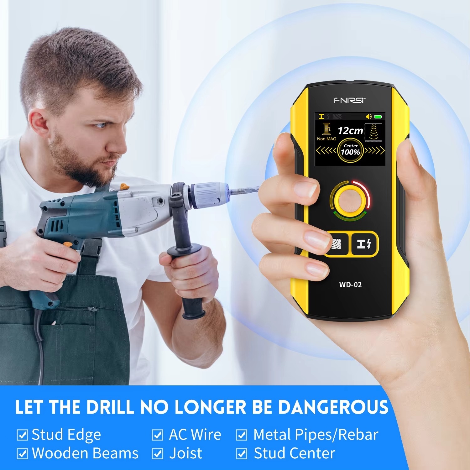 FNIRSI WD-01 WD-02 Duvar Taray - Ground Penetrating Radar Scanner incelemesi ve fiyatı