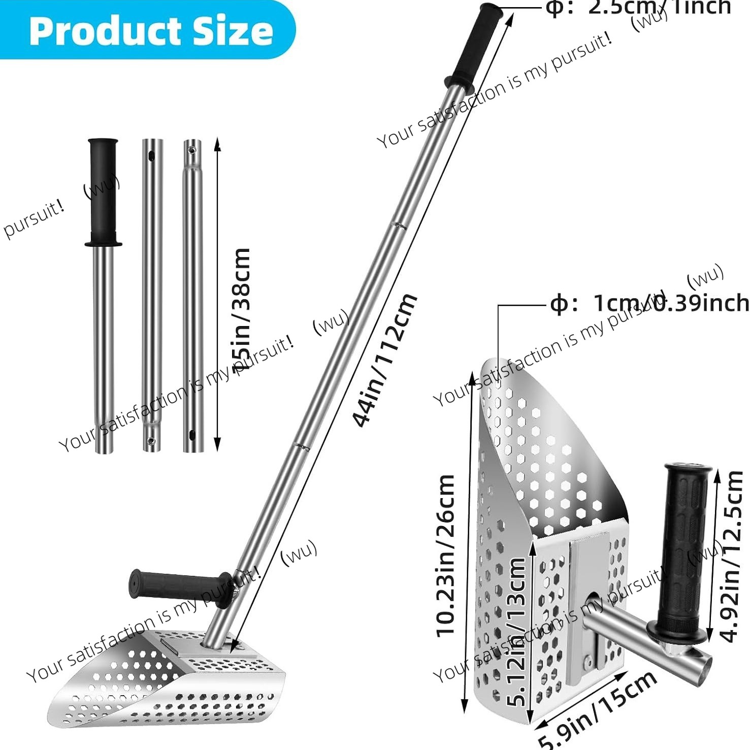 304 Paslanmaz Çelik Plaj Küreğ - Treasure Hunting Shovel Digging Tool incelemesi ve fiyatı