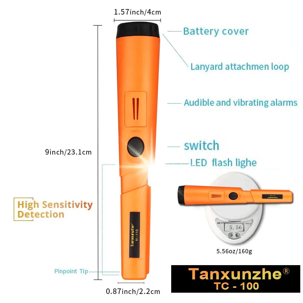 TC-110 Yüksek Kaliteli El Tipi - Waterproof Metal Detector Pinpointer incelemesi ve fiyatı